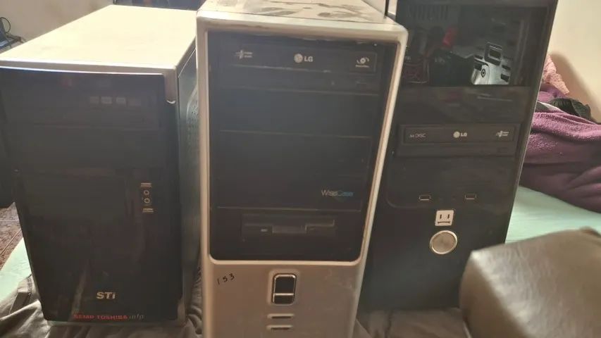 3 computadores antigos no estado pc / desktokp