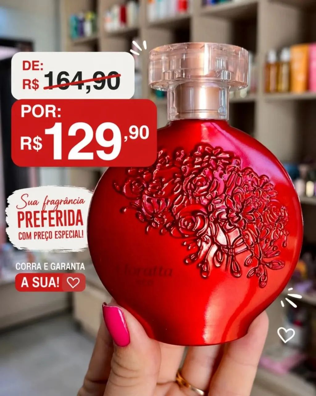Perfume o Boticário Floratta red original lacrado pronta entrega