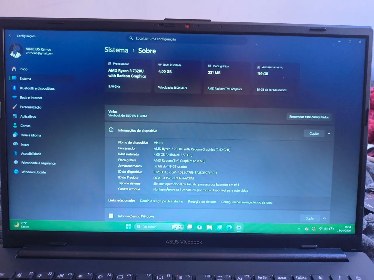 Notebook Asus Vivobook Go 15 - Foto 3