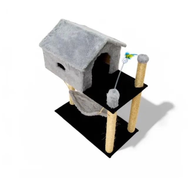 Arranhador de gato casinha com rede novo 