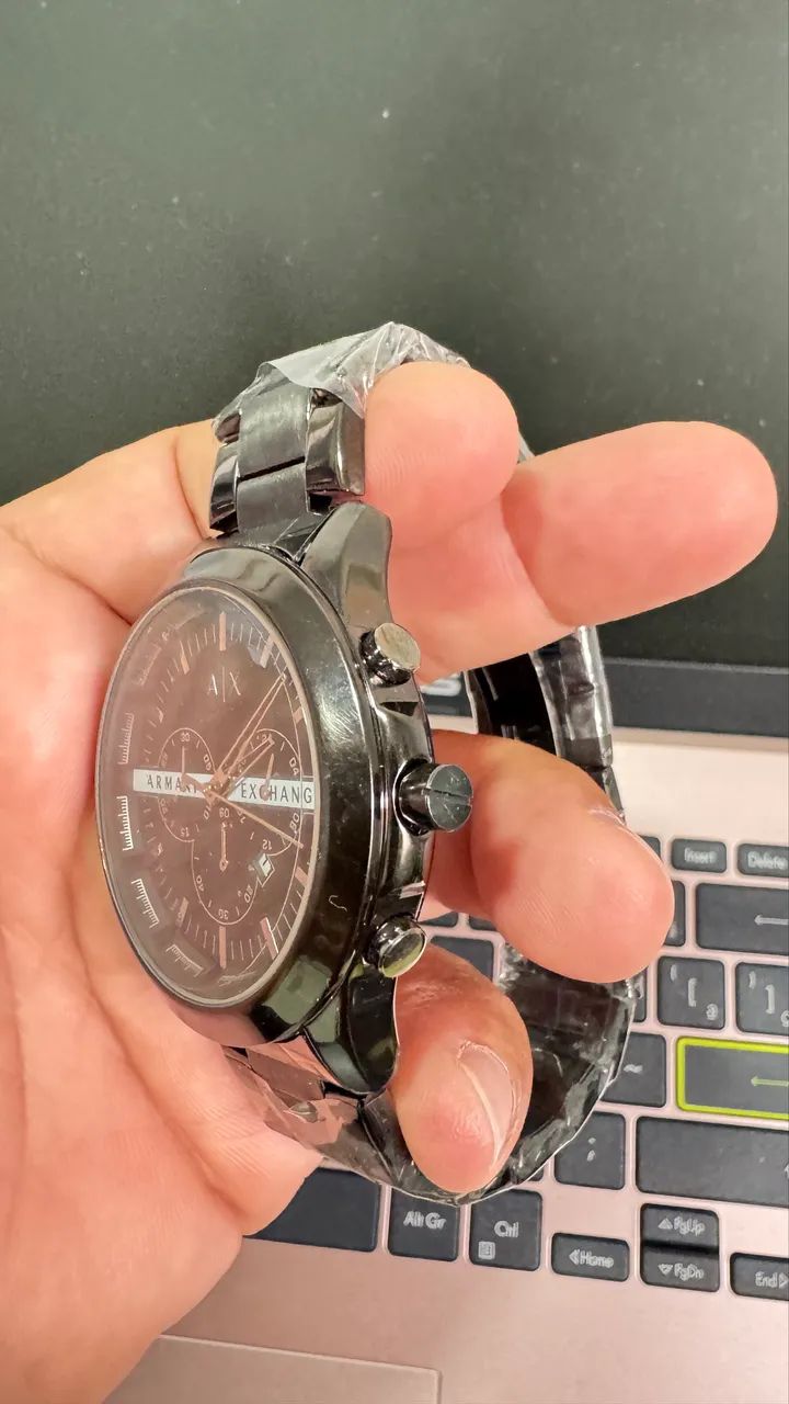 Relógio Armani todo feito em aço inoxidável  - Foto 3