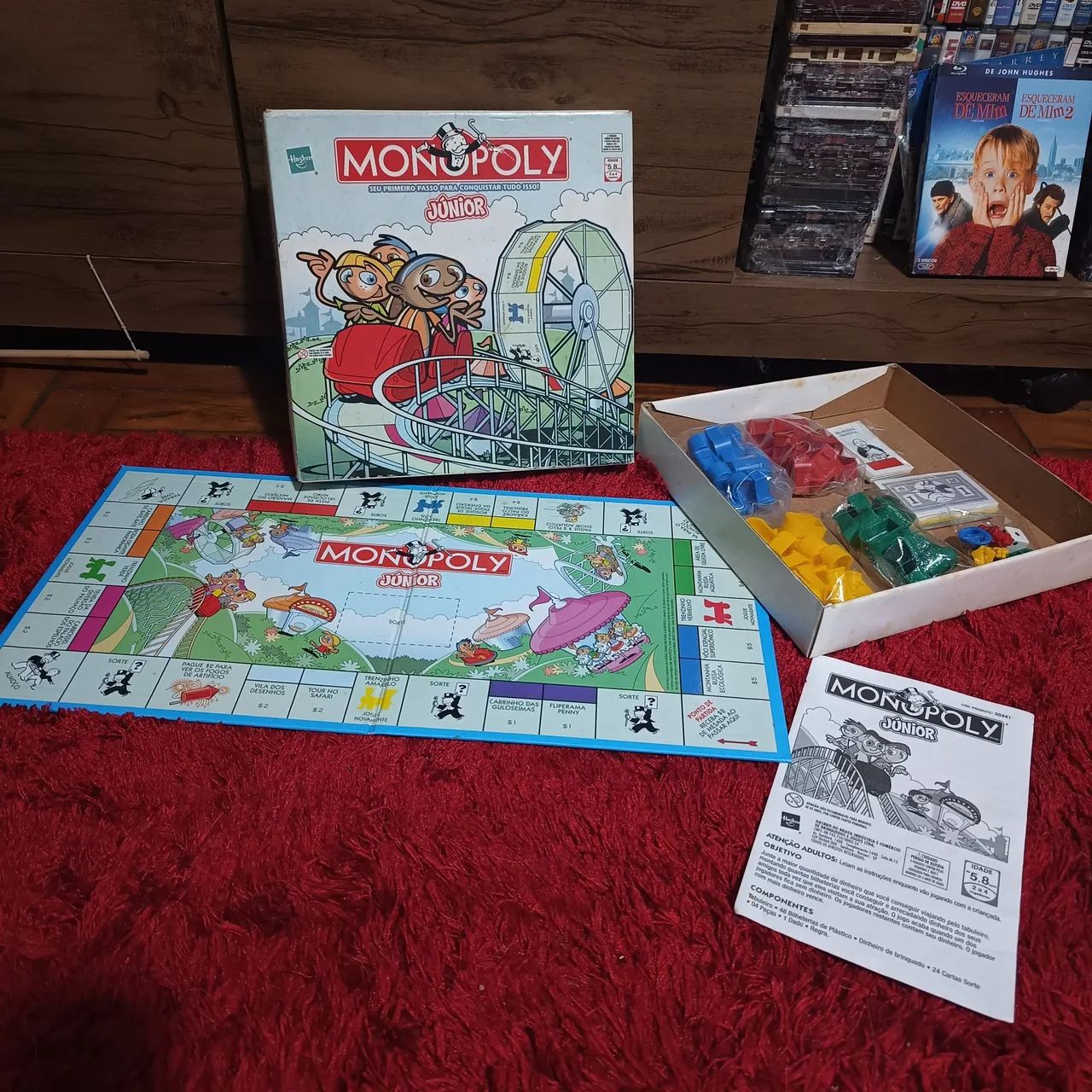 Jogo de Tabuleiro Monopoly Júnior Hasbro 2007 - Completo e Revisado