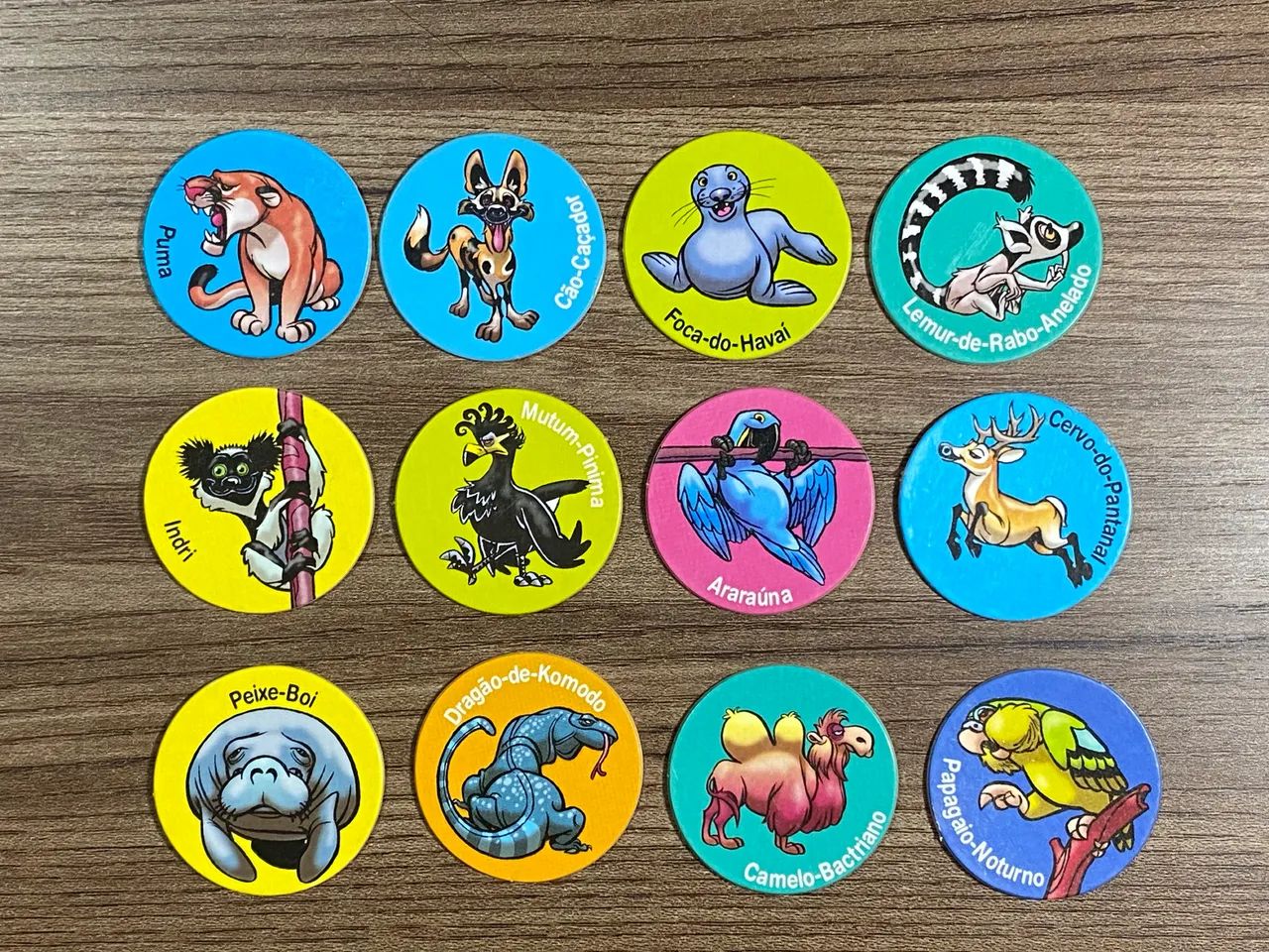 Zaps Ping Pong - Tazos - Lote com 12 Zaps sem repetição