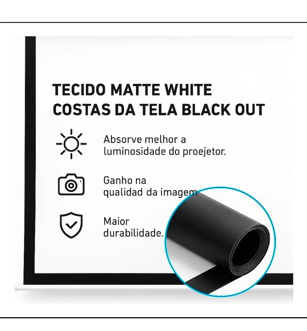 Tela para projetor - Foto 3