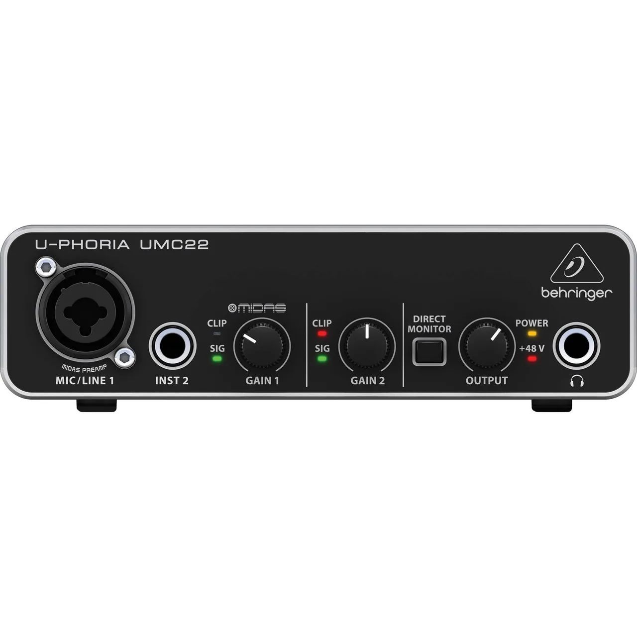Interface De Áudio Behringer U-phoria Umc22 