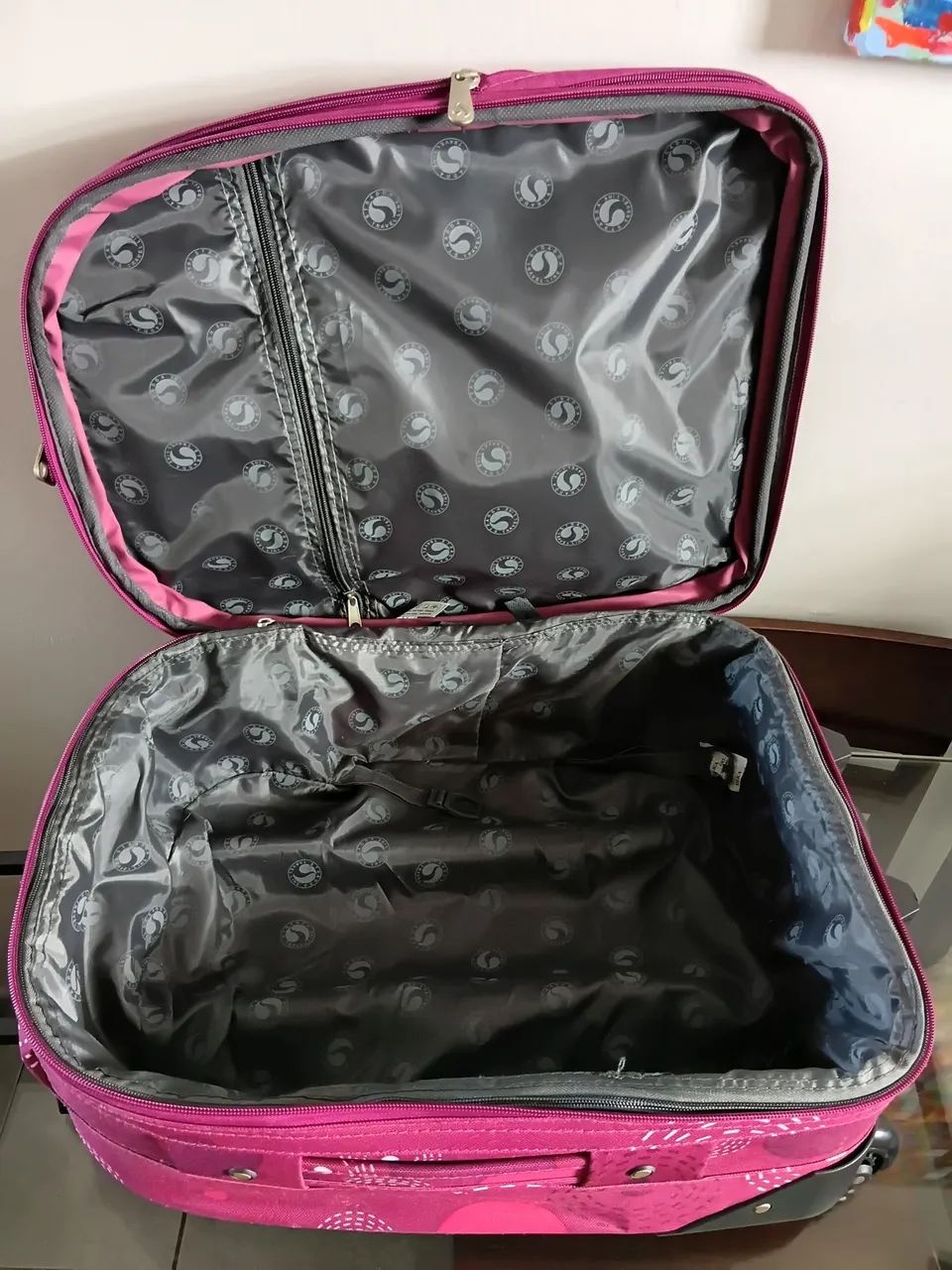 Mala de viagem rosa - Foto 3