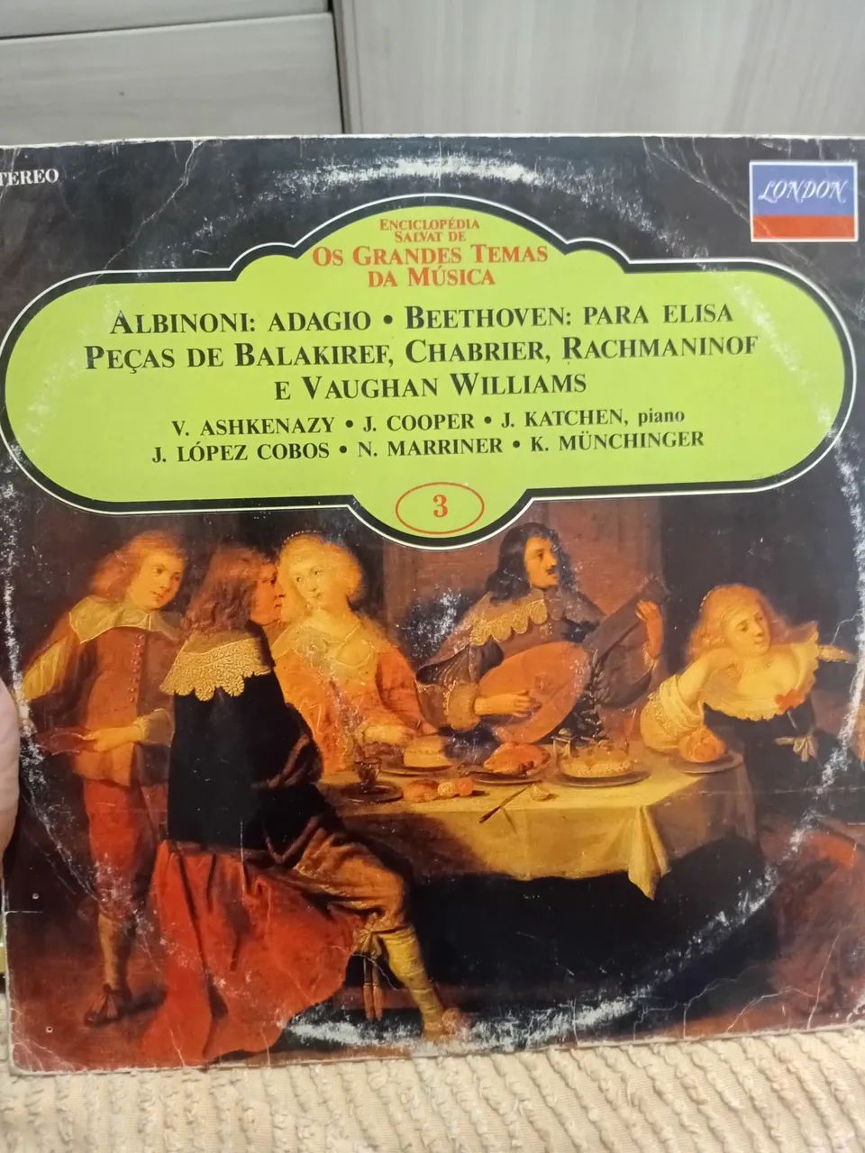 Grandes temas da música: Albinoni e Beethoven  disco de vinil 