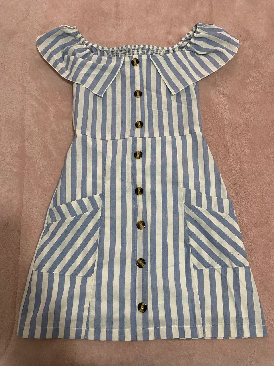 Lindo Vestido listrado PP Código Girl