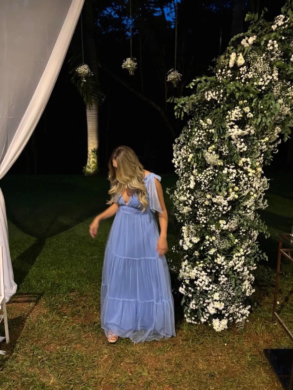 Vestido azul de tule - Foto 5