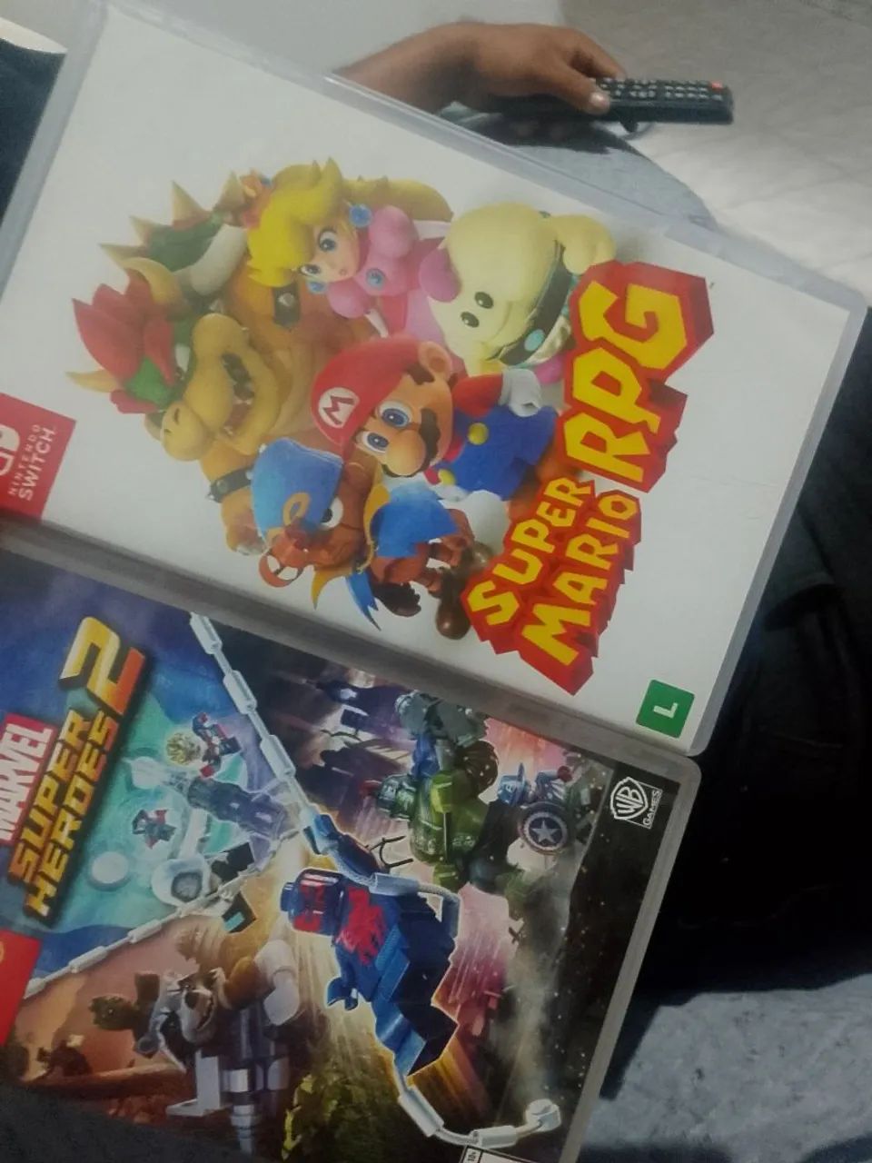 Jogos de Nintendo switch super Mario RPG e lego Marvel - Foto 2