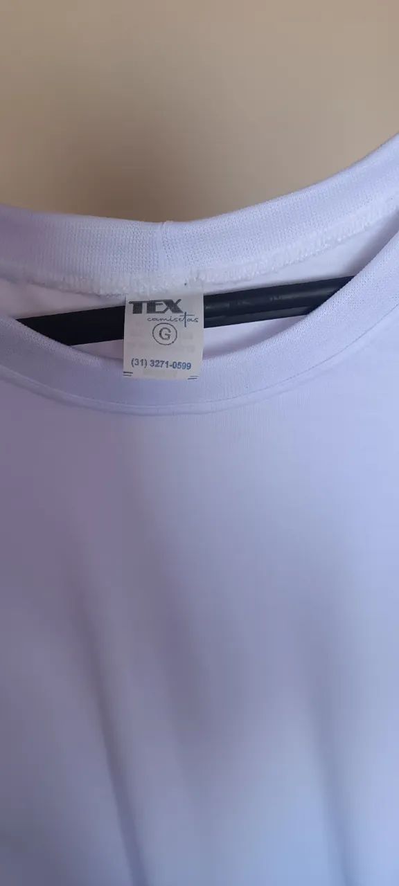 Kit 7 Camisas brancas G - Foto 4