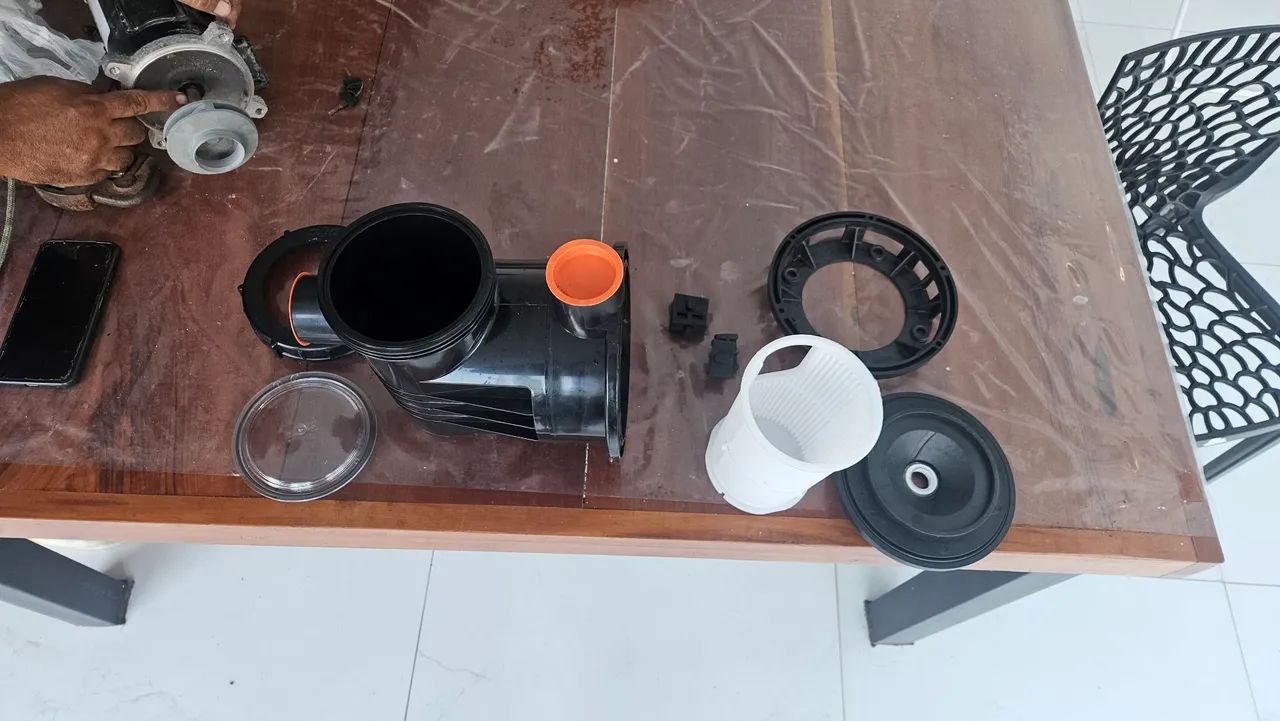 Carcaça pré filtro motor de piscina