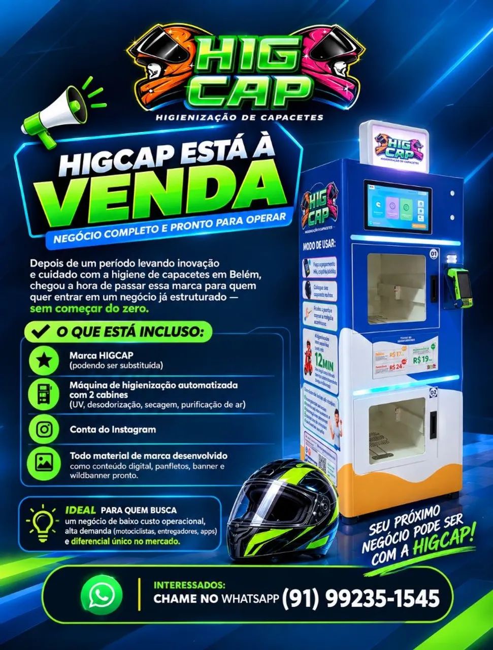 Máquina de Higienização de Capacete 