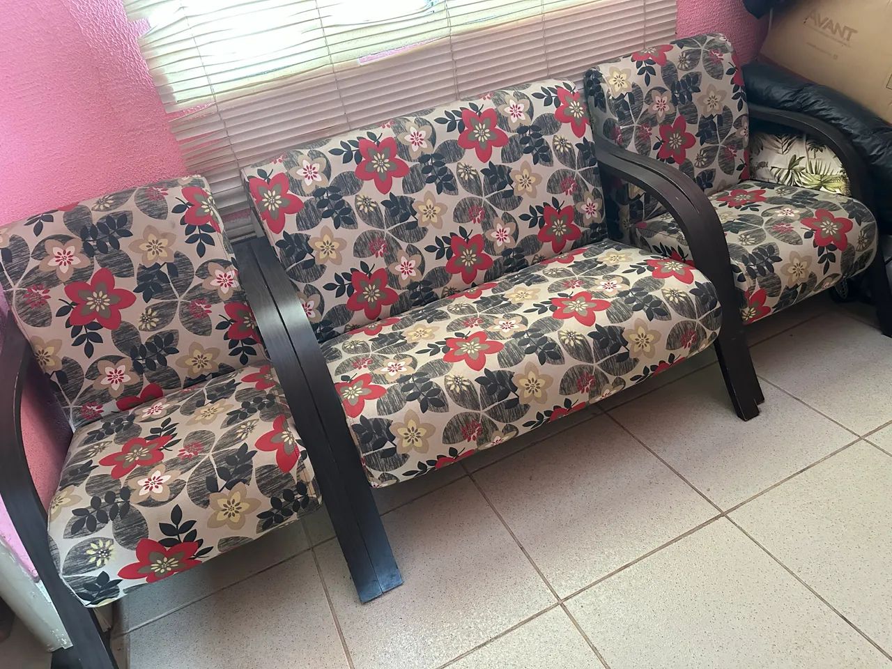 Conjunto de 3 cadeiras decorativas 