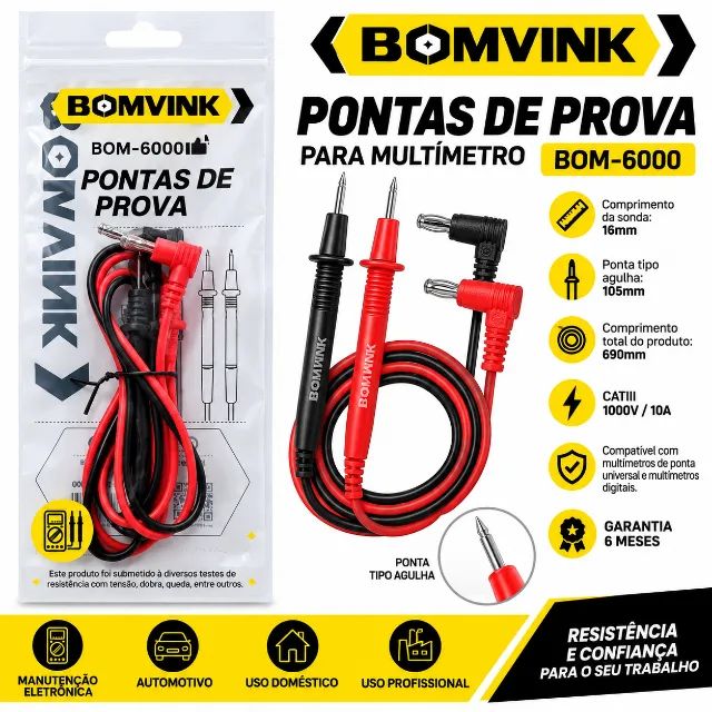 Pontas de Prova BOMVINK BOM-6000