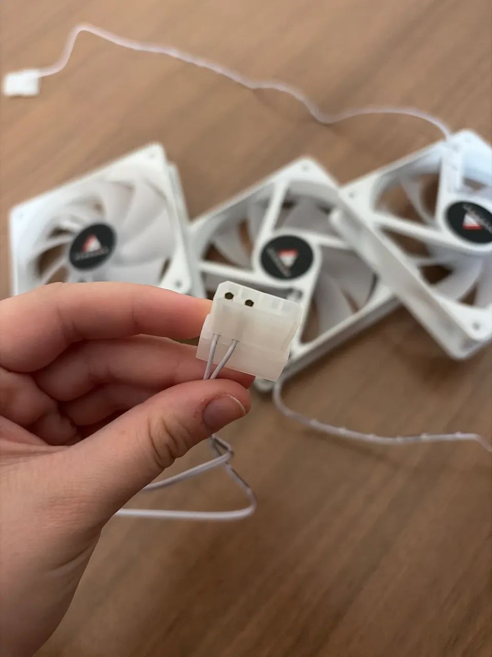 Kit com 3 Ventuinha acegeek branca com RGB - Foto 2