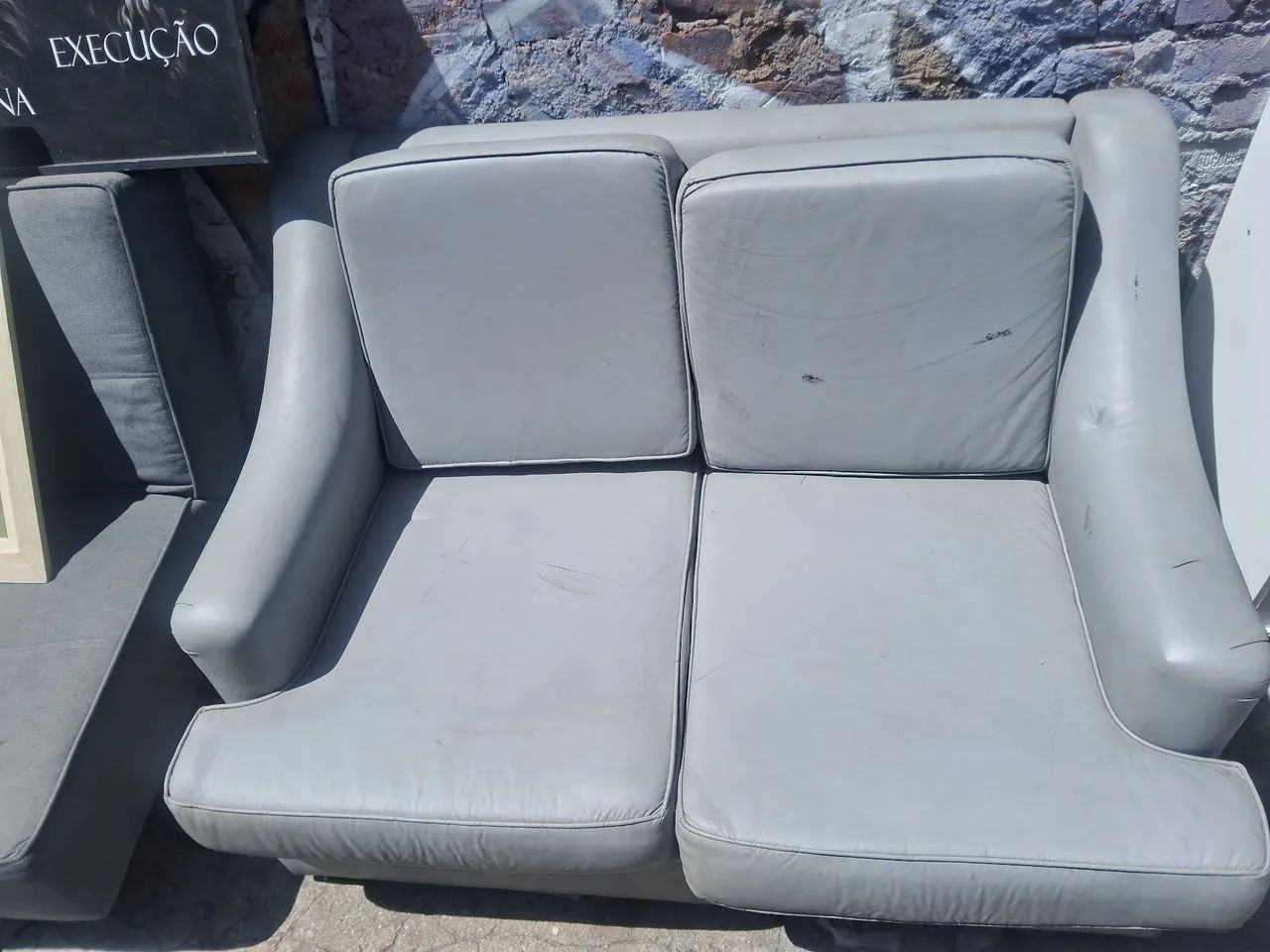 Sofa Cinza 2 lugares - Foto 2