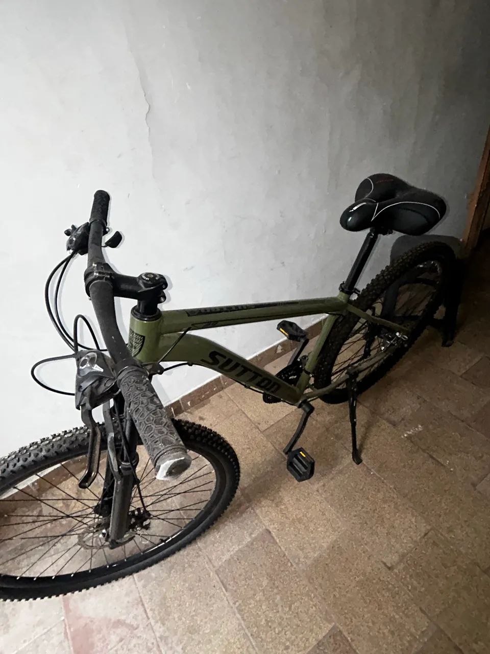 Bicicleta aro 29 verde militar - Foto 2