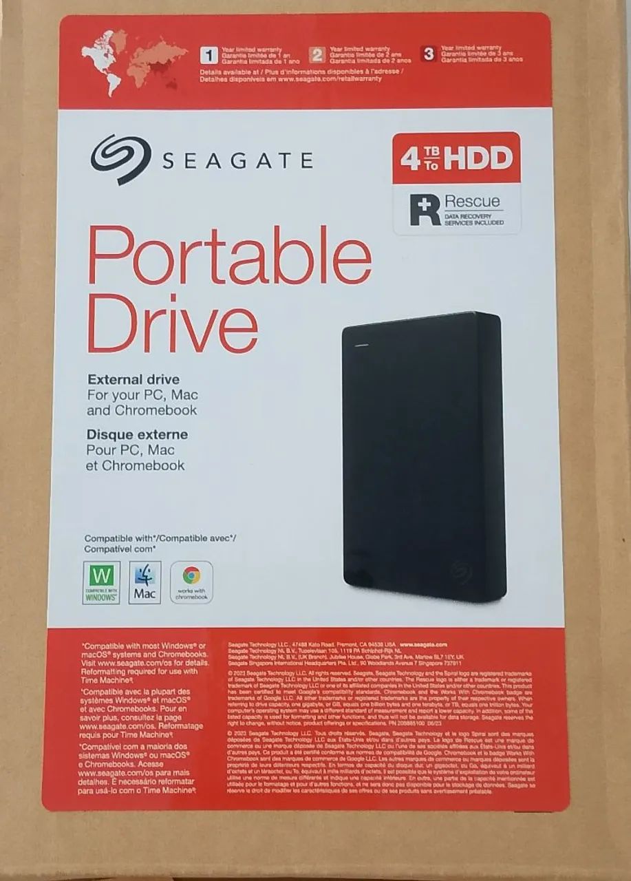 HD Externo 4TB Seagate (Lacrado) - Armazenamento - Siqueira Campos