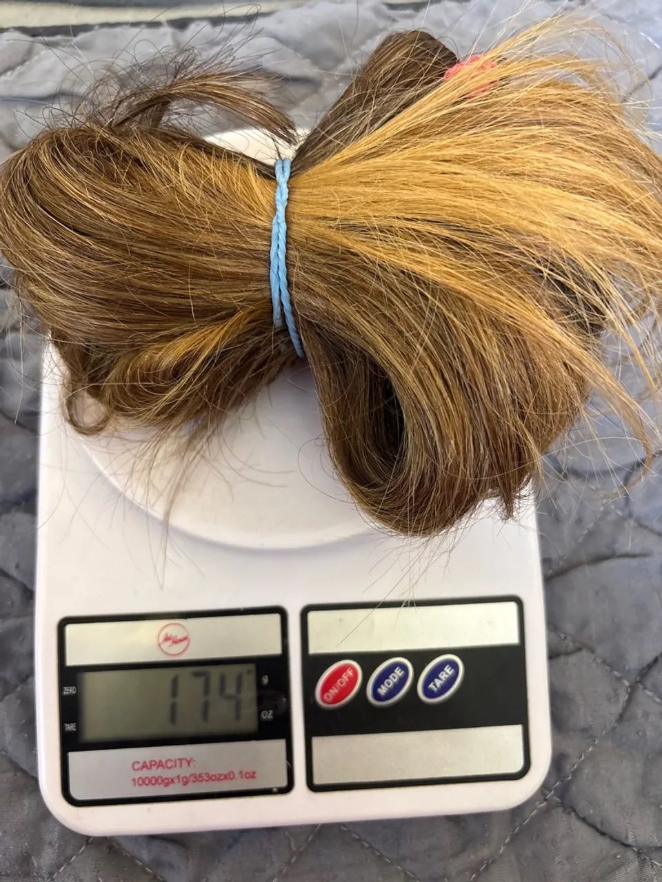 Cabelo humano indiano com luzes - 174 g - 40/45 cm