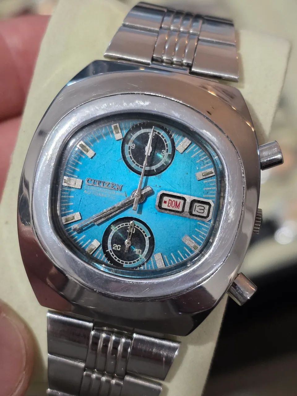 Relógio Cronógrafo Citizen Automático Masculino Raro Modelo