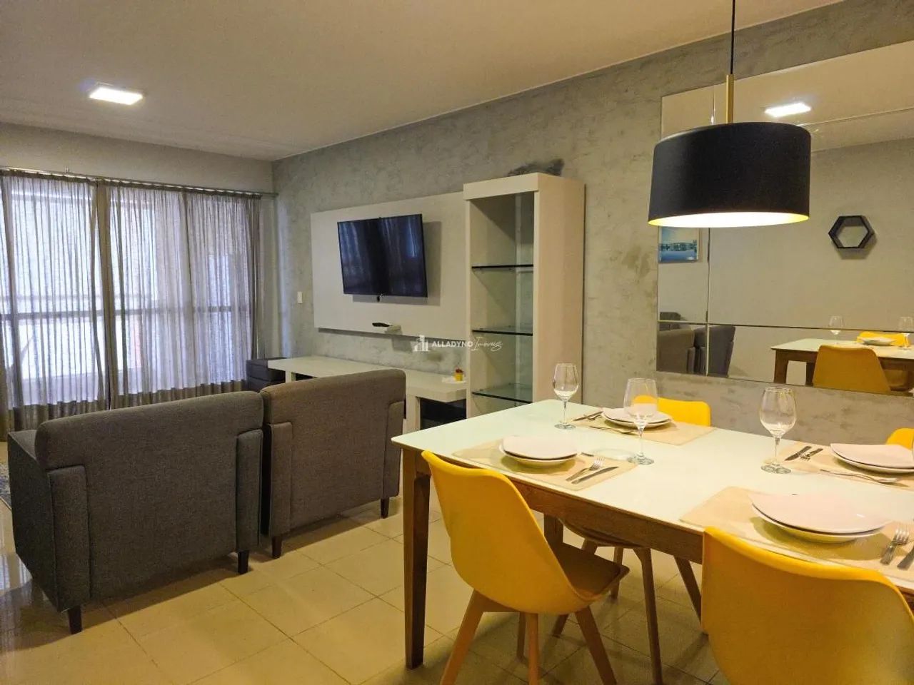 Lake Side Apartamento de 2 Quartos com Mobiliário e Lazer Completo - Foto 5
