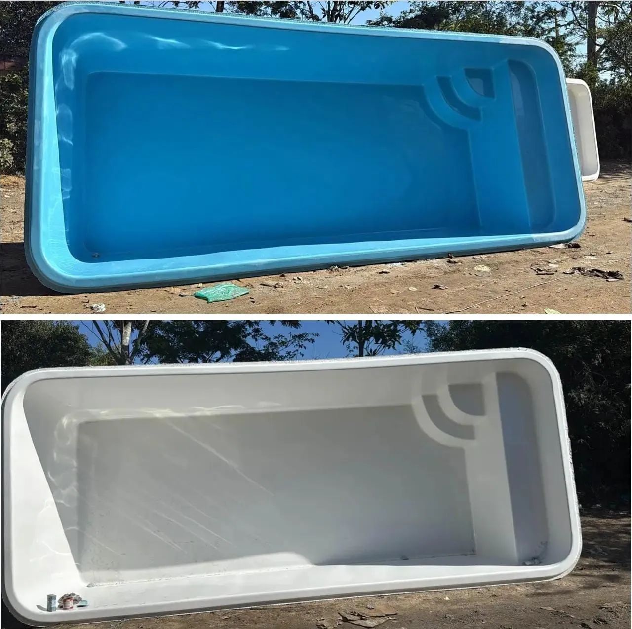 Piscinas de fibra completas e instaladas com deck  - Foto 4