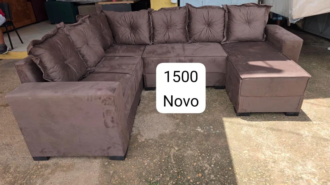 Sofás de canto com chaise novos - Foto 2