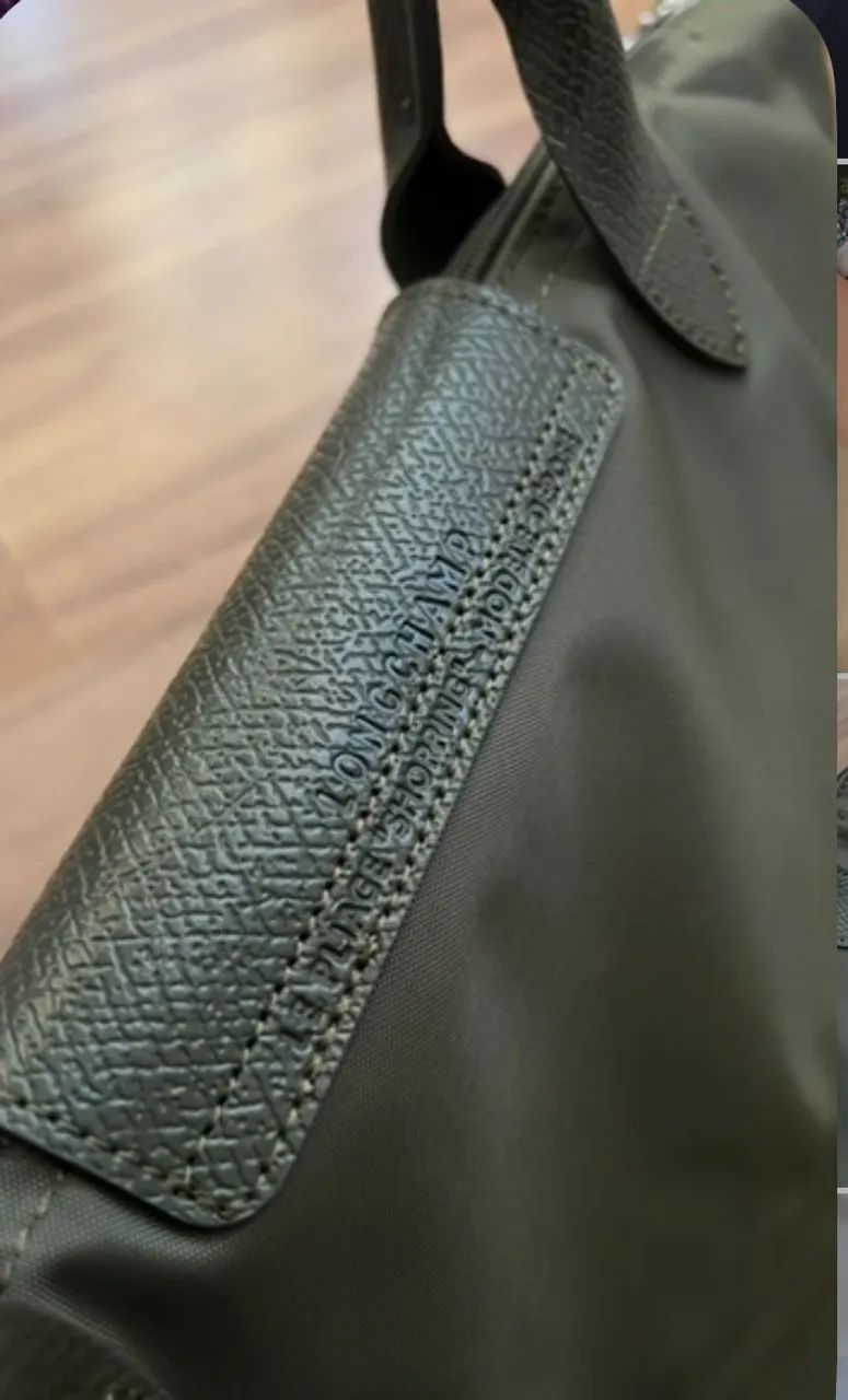 Bolsa LONGCHAMP verde militar g - Foto 3