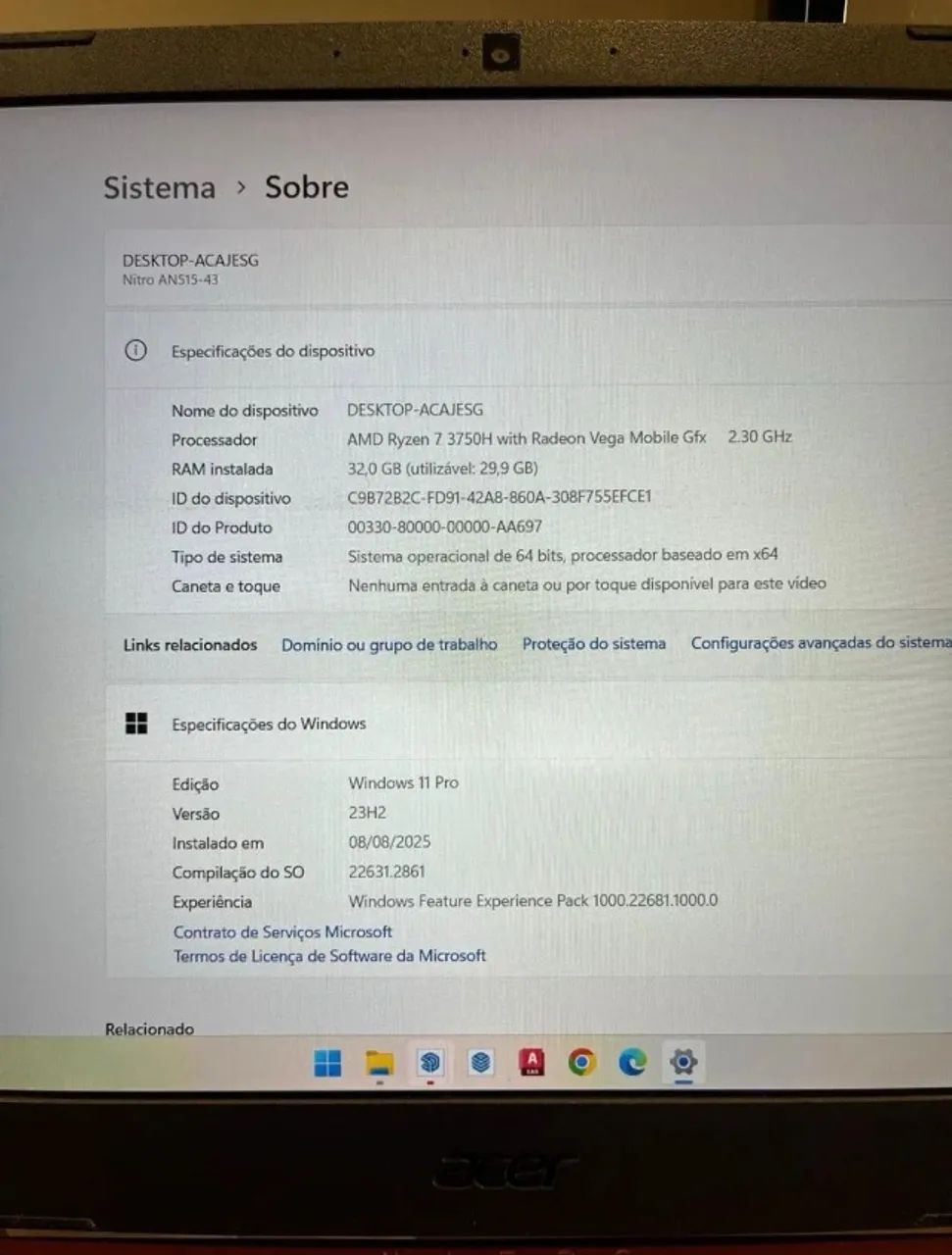 Acer Nitro 5 AN515-43 - Foto 3