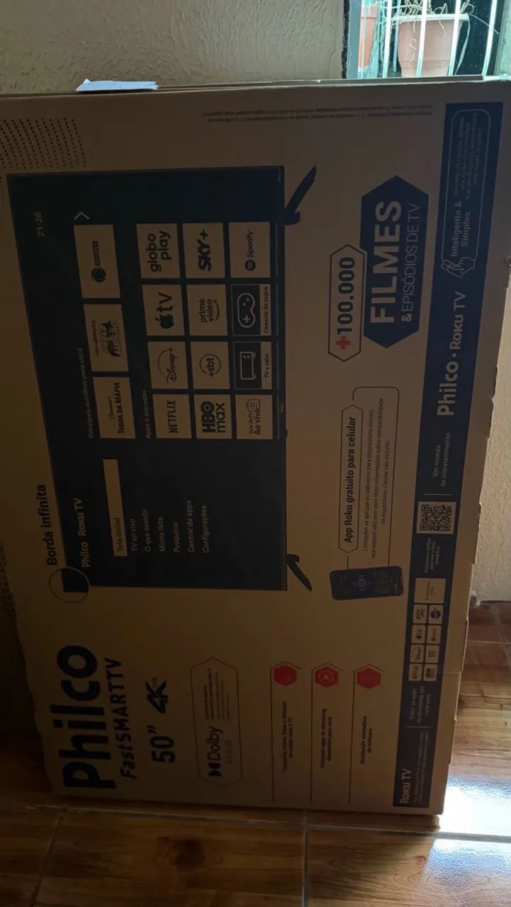 Televisão Smartv Philco 50 Polegadas 