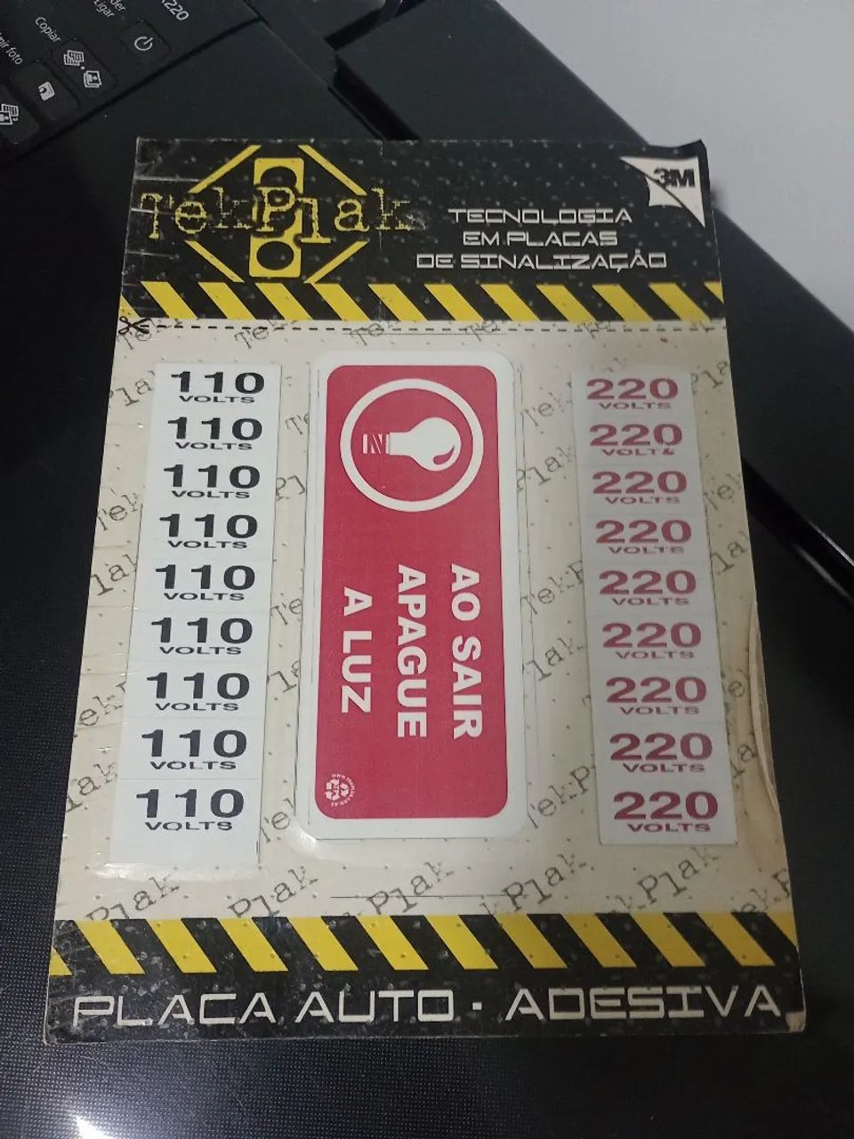 Cartela de Etiquetas de Sinalização Mista
