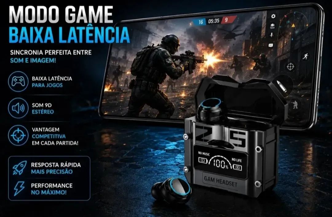 Fone de ouvido Gamer iPhone e Android  - Foto 5