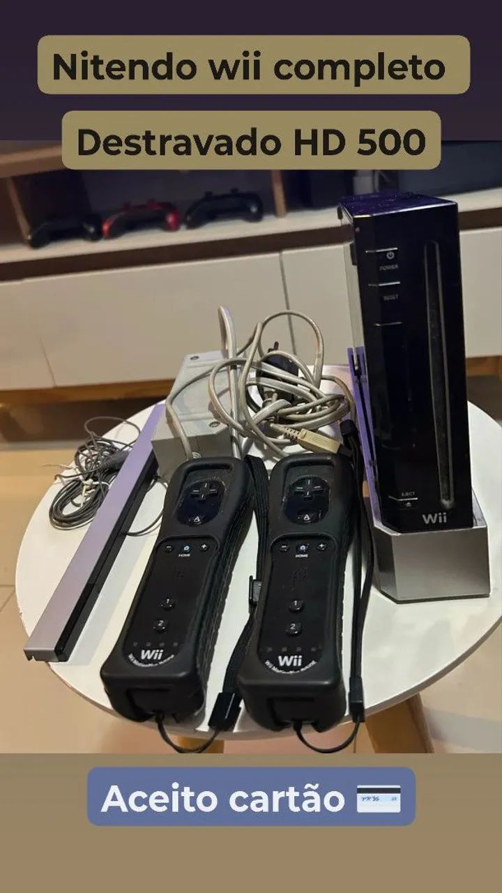 Nitendo wii completo HD 500gb