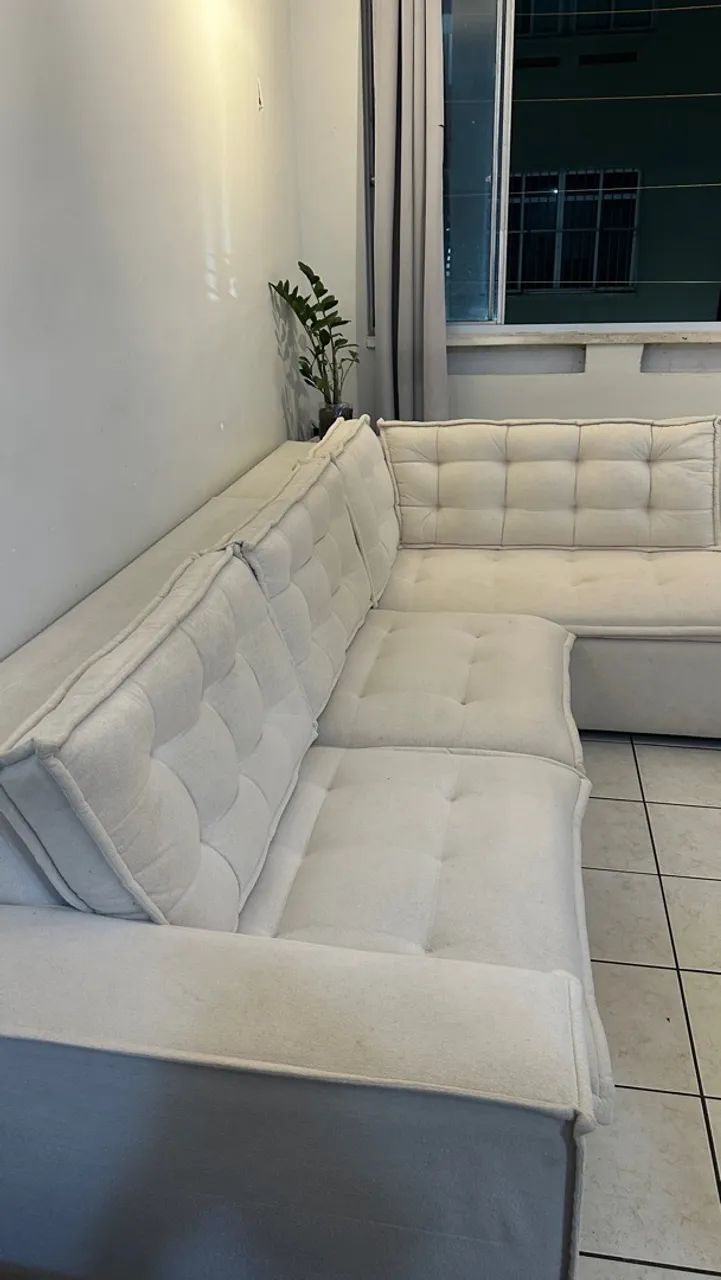 Vendo SOFÁ em L 2,70x2,00 (menos de um ano de uso) - Foto 3