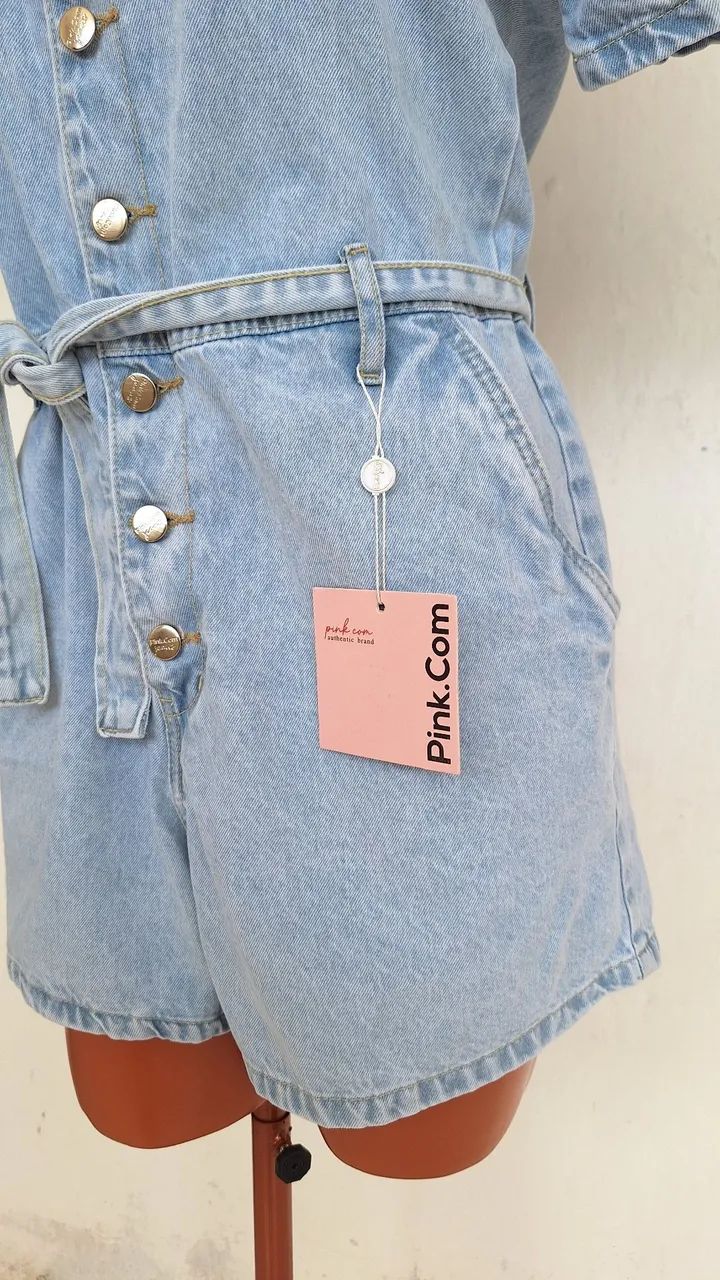 Macacão jeans novo  - Foto 3