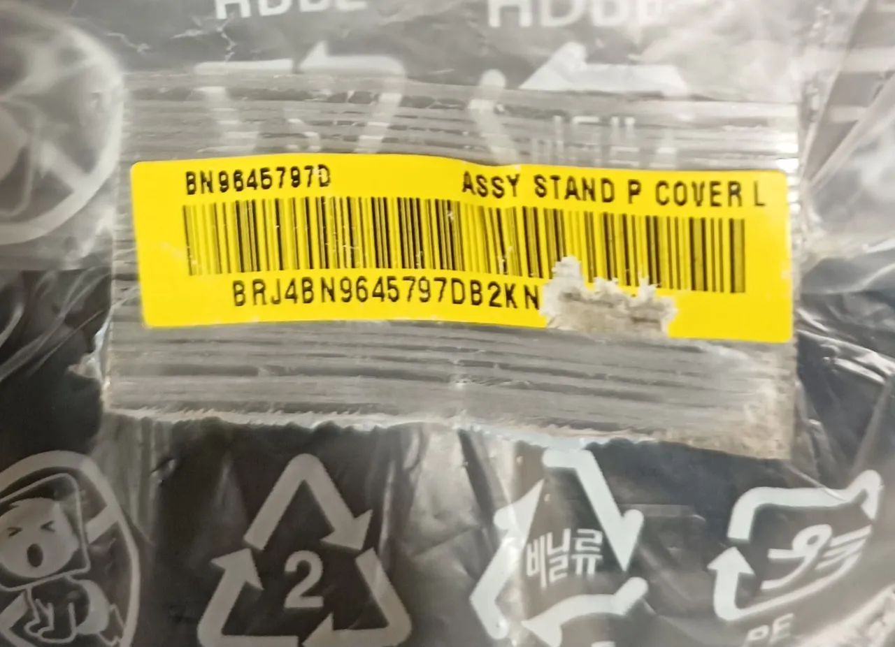Base ou pé dupla smart tv samsung ru7100 50 polegadas 