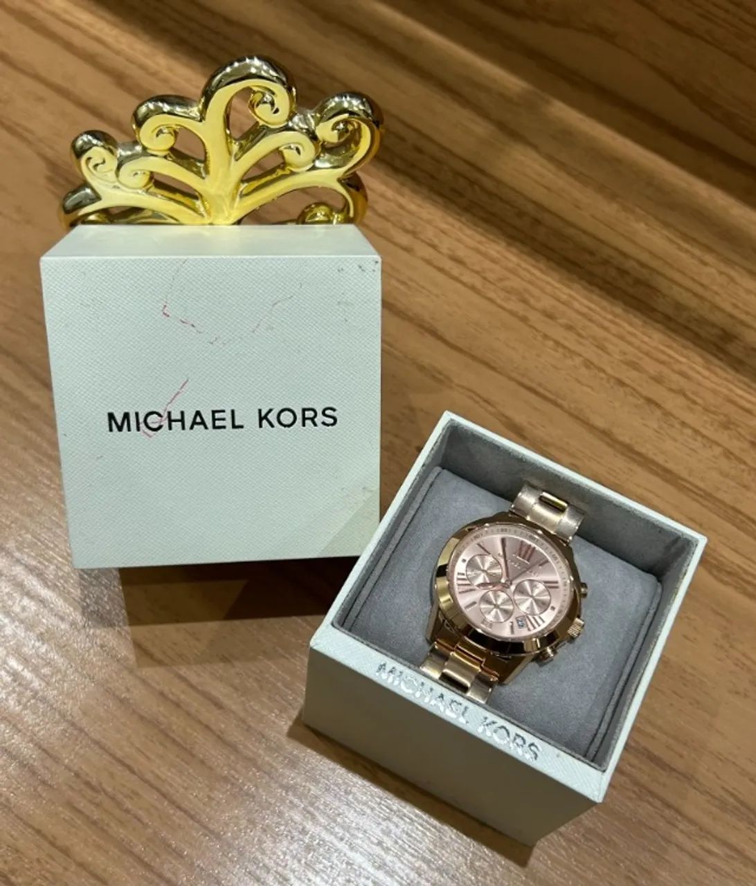 relógio michael kors vaughan mills rose