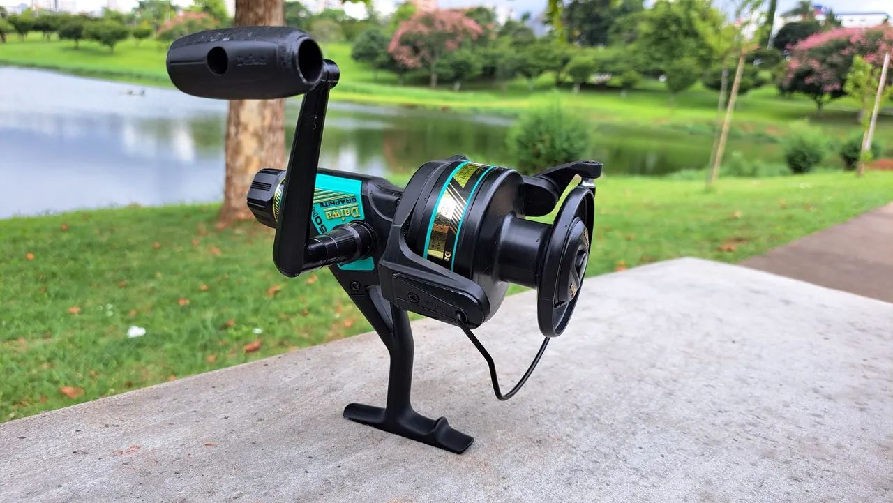 Molinete Daiwa Graphite EG090H - Nunca usado - Foto 6