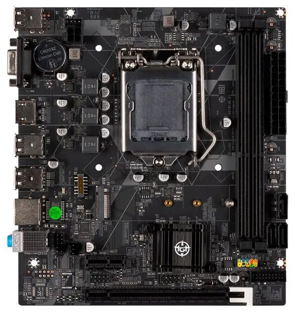 Placa mãe H61 LGA 1155 com entrada NVME