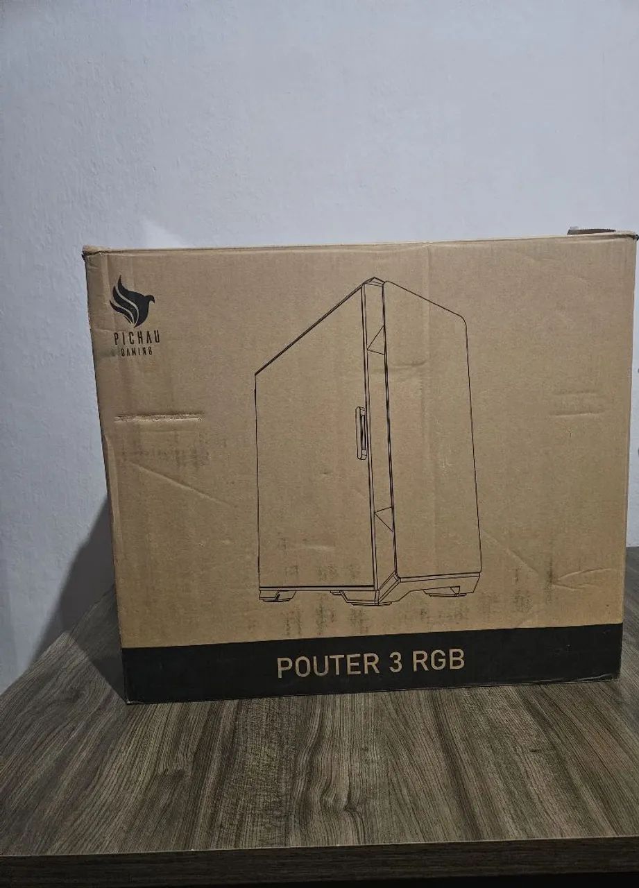 gabinete gamer Pouter 3 lateral vidro