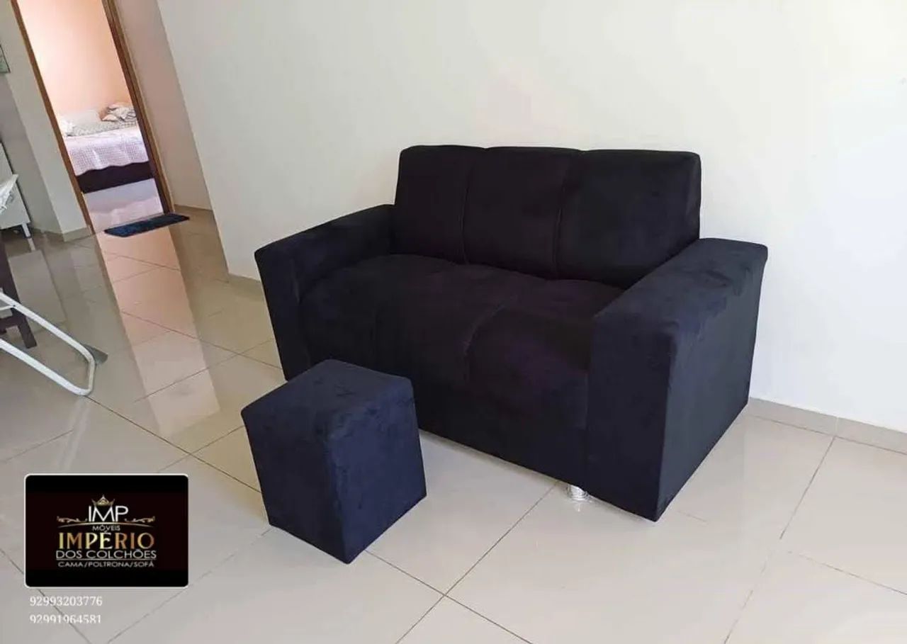 SOFÁ 3 LUGARES 1,65 DE LARGURA ENTREGA GRÁTIS  - Foto 3
