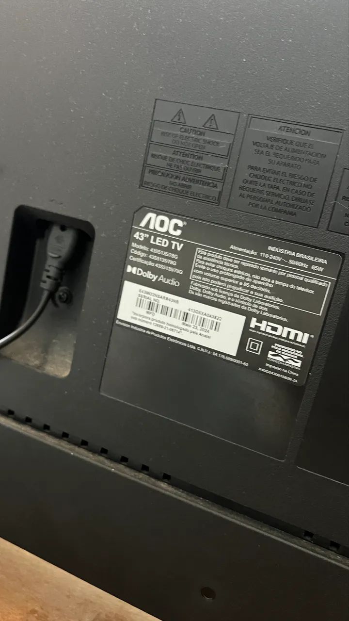 TV SMART AOC ROKU 43 POLEGADAS - Foto 4