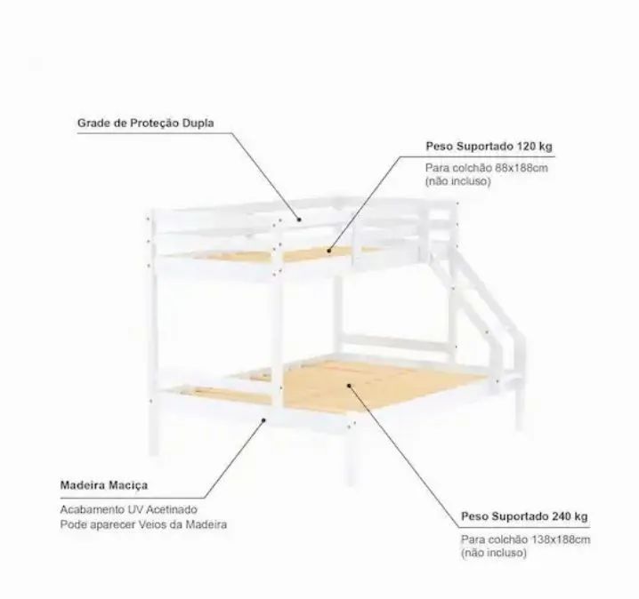 Double-Deck Bed: Double + Single