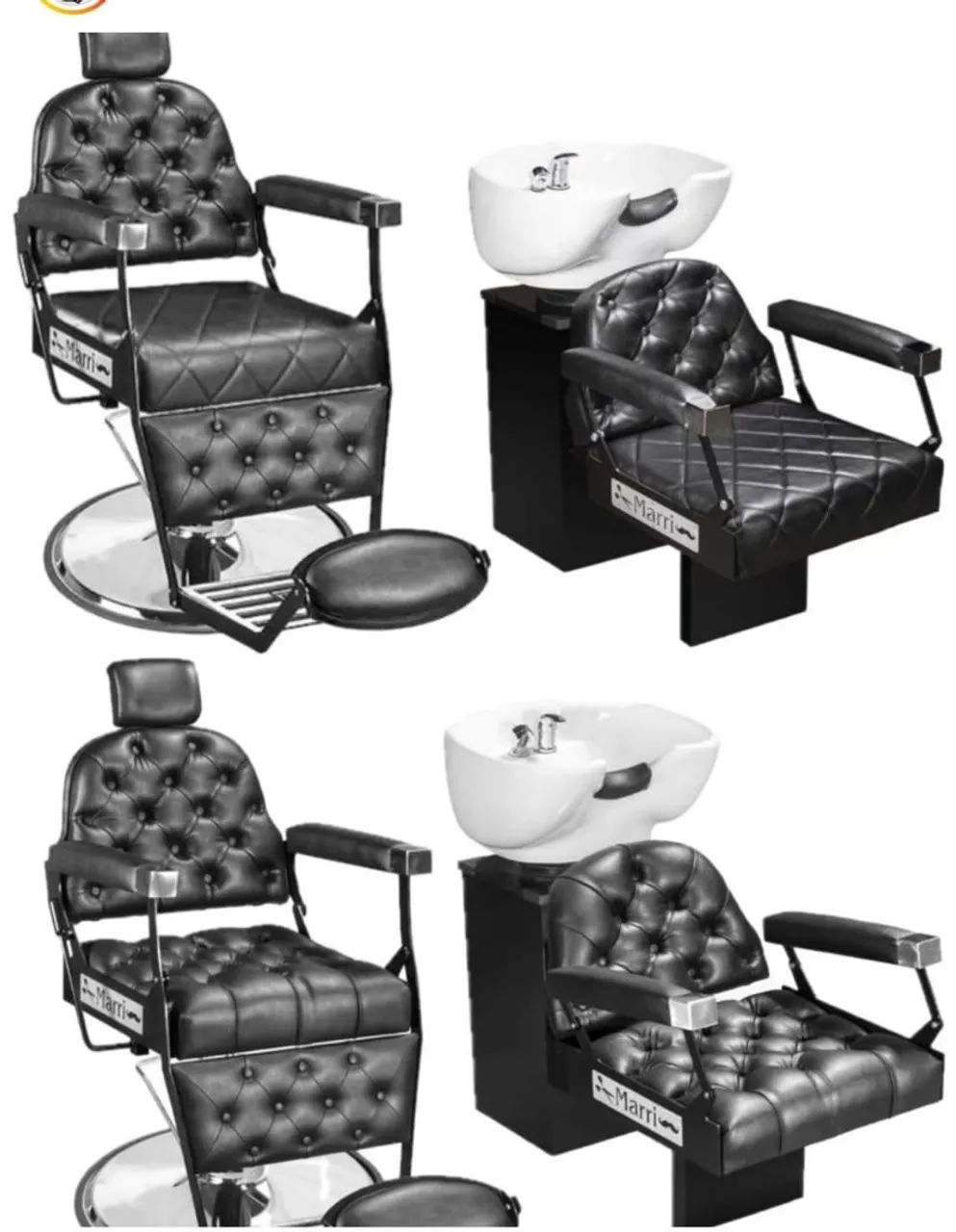 Vendo cadeira e lavatório para barbearia, novos na caixa