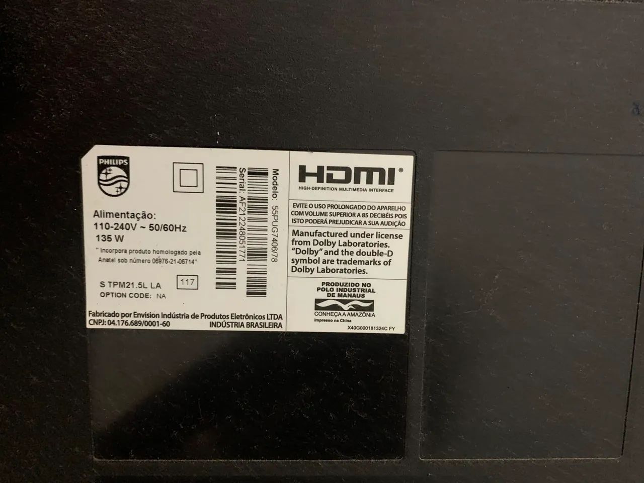 tv Philips 55 polegadas 4k