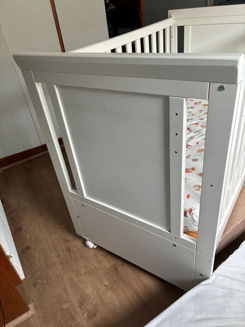 Berço Branco Alegrini com colchão - Foto 4