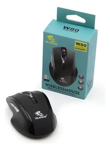 Mouse sem fio com adaptador bluetooth elegant W80