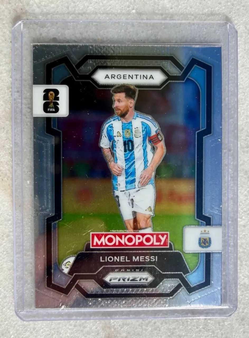 Messi Silver Panini Prizm Monopoly FIFA World Cup 2026