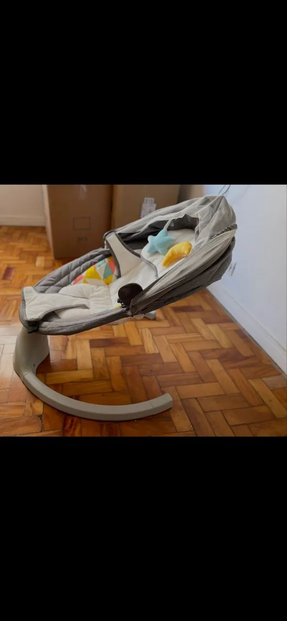 Cadeira De Balanço Bebê Dican Motion Elétrica Com Bluetooth E Caixa - Foto 2